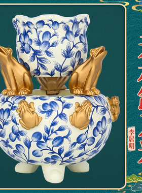 香港李居明正品2026马年吉祥物西南天水卸刀光摆件七赤退运位