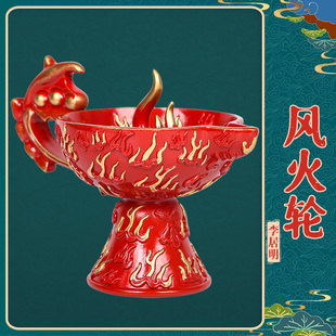 香港李居明正品2026马年吉祥物西方风火轮摆件化三碧是非