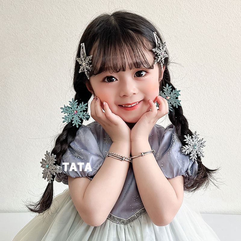 儿童蓝色雪花发夹2024新款冰雪奇缘碎发夹侧边刘海夹发卡女童发饰,童装/婴儿装/亲子装,发饰,淘宝优惠券,粉丝福利购,淘宝优惠卷