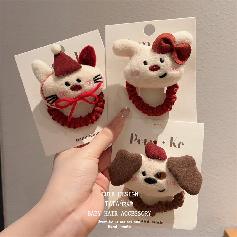 可爱卡通立体布艺小动物儿童发圈女童扎马尾发绳不伤发头绳皮筋,童装/婴儿装/亲子装,发饰,淘宝优惠券,粉丝福利购,淘宝优惠卷