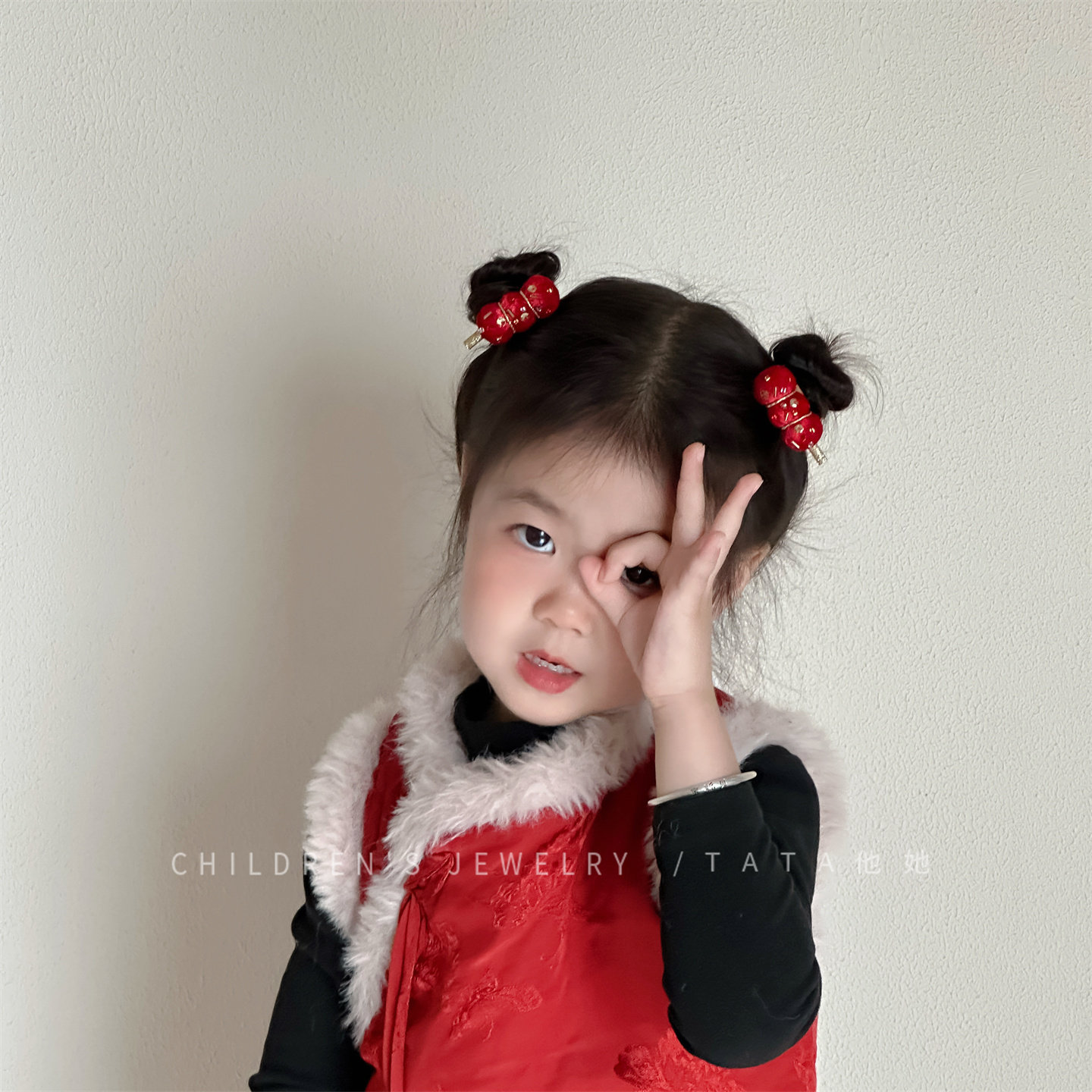 过年喜庆中国风糖葫芦可爱发圈红色丝绒头绳儿童轻奢洋气皮筋发夹,童装/婴儿装/亲子装,发饰,淘宝优惠券,粉丝福利购,淘宝优惠卷