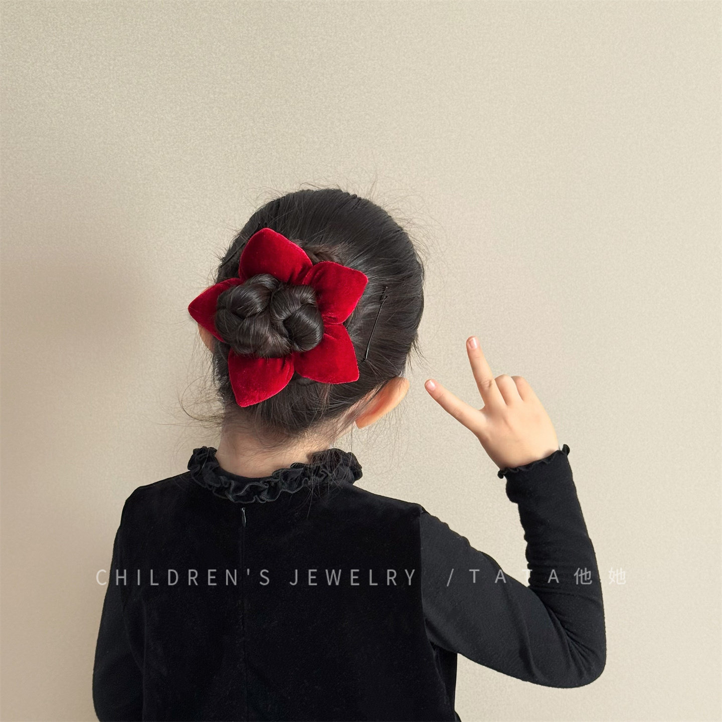 新年可爱五角星红色花朵发圈小女孩头绳儿童毛绒过年喜庆发绳头饰,童装/婴儿装/亲子装,发饰,淘宝优惠券,粉丝福利购,淘宝优惠卷