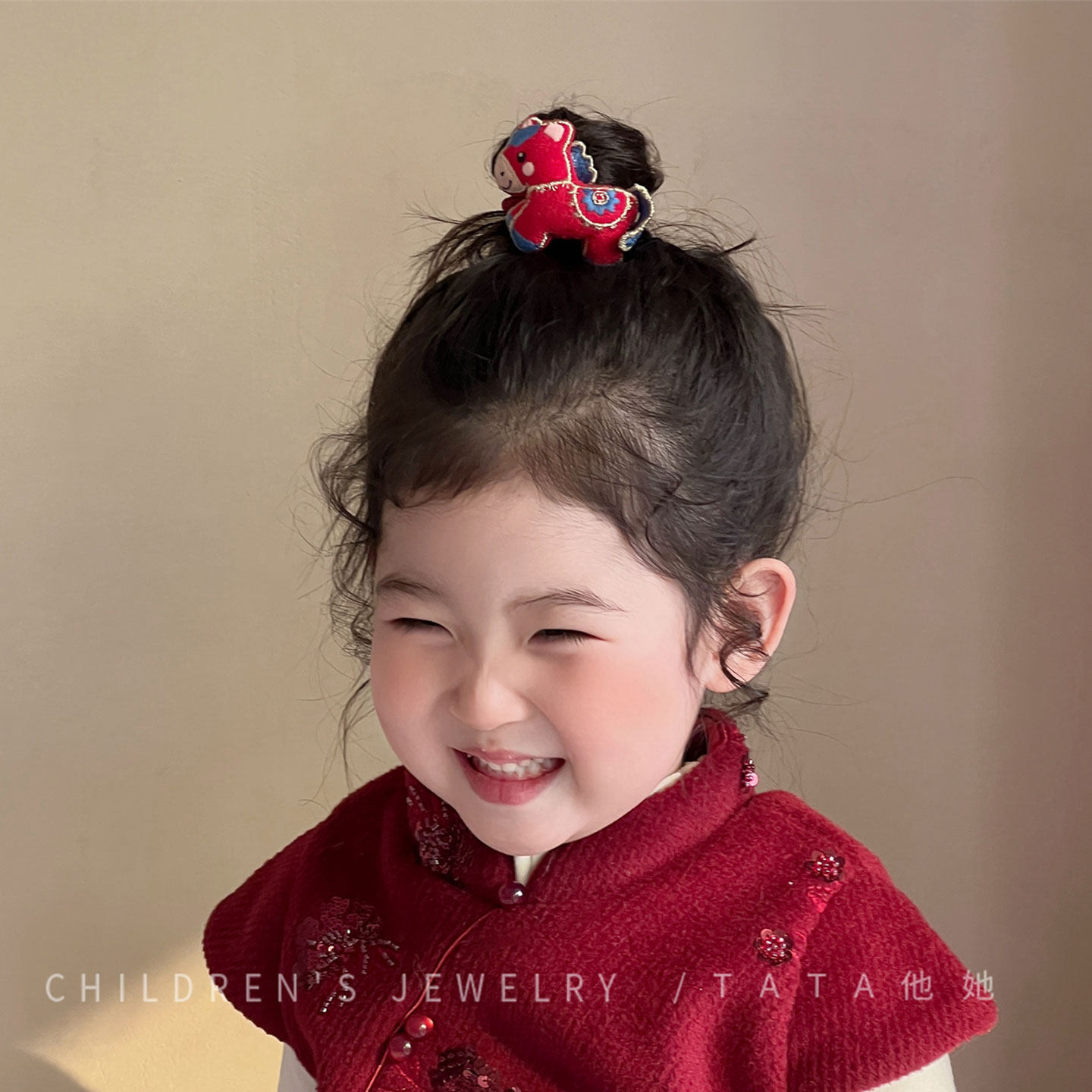 新年喜庆马年吉祥刺绣锦鲤发圈儿童发圈公主生肖百搭扎发头绳发饰,童装/婴儿装/亲子装,发饰,淘宝优惠券,粉丝福利购,淘宝优惠卷