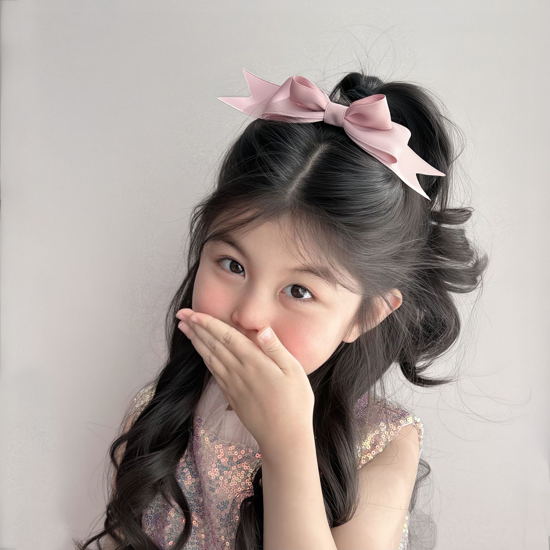 韩系百搭儿童蝴蝶结发夹