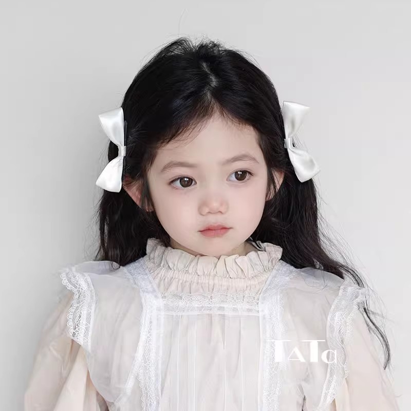 儿童立体蝴蝶结边夹发卡