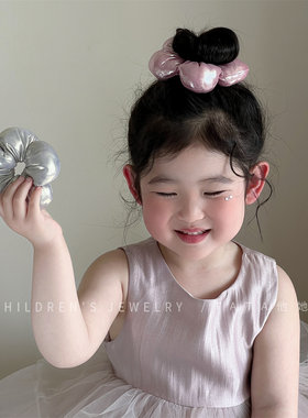 他她儿童甜美五瓣花大肠发圈头花
