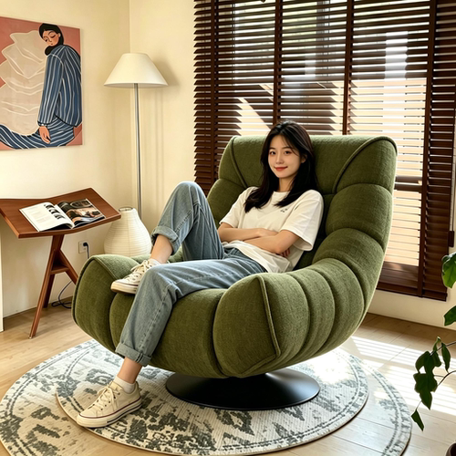 躺椅可坐可躺懒人沙发午休摇摇椅