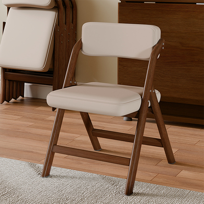 中古风仿实木餐椅复古风