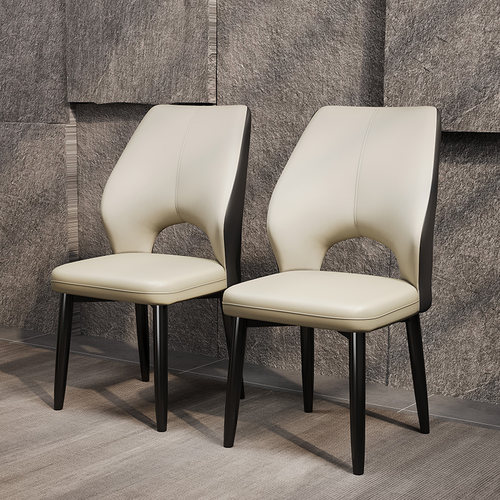 意式极简餐椅家用餐厅椅