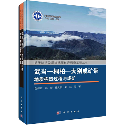武当-桐柏-大别成矿带地质构造过程与成矿 彭练红 等 著 地理学/自然地理学专业科技 新华书店正版图书籍 科学出版社