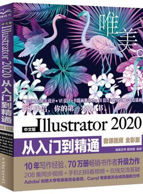 正版 中文版Illustrator 2020从入门到精通 微课视频 全彩版 唯美 图像处理平面设计淘宝美工书 ai软件基础操作入门教程