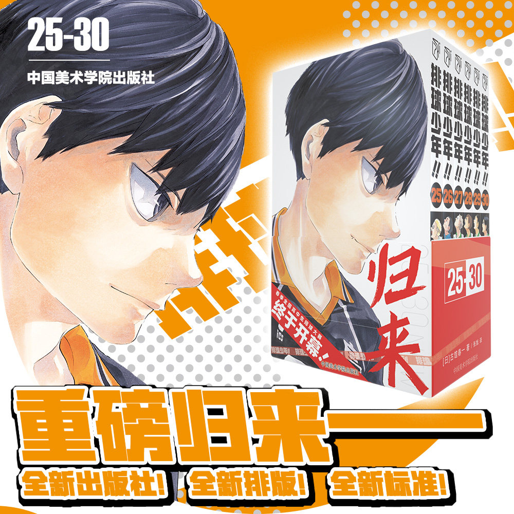 排球少年！！(25-30) (日)古馆春一 著 张旭 译 漫画书籍文学 新华书店正版图书籍 中国美术学院出版社