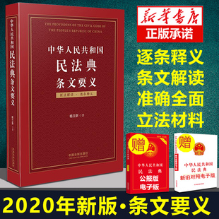 中华人民共和国民法典条文要义 杨立新 著 民法社科 新华书店正版图书籍 中国法制出版社