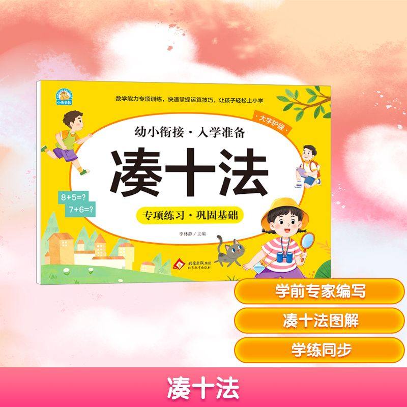 凑十法 李林静 编 启蒙认知书/黑白卡/识字卡少儿 新华书店正版图书籍 北京教育出版社