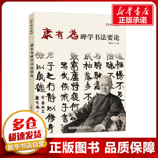 康有为碑学书法要论 [清]康有为 著 书法/篆刻/字帖书籍艺术 新华书店正版图书籍 上海人民美术出版社