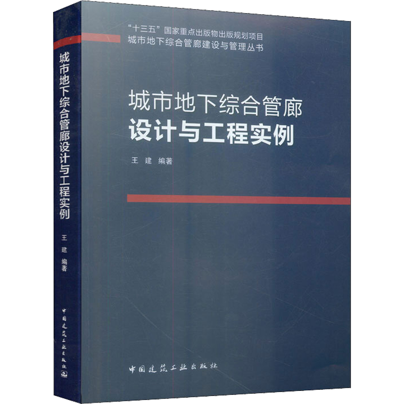 城市地下综合管廊设计与工程实例 王建 著 建筑学书籍 专业科技建筑/水利 中国建筑工业出版社 新华正版