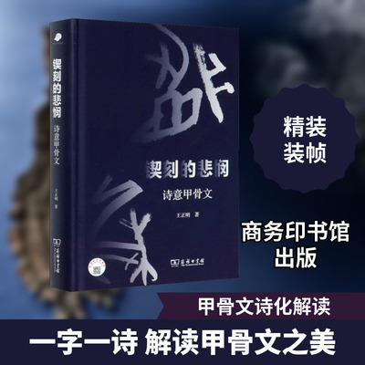 锲刻的悲悯 诗意甲骨文 王正明 著 艺术理论（新）社科 新华书店正版图书籍 商务印书馆