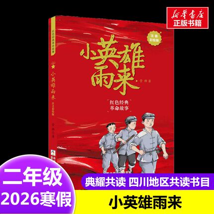 小英雄雨来注音彩绘版 管桦 著2026年寒假二年级阅读书目四川典耀共读浙江少年儿童出版社7-8岁小学生推荐阅读课外书