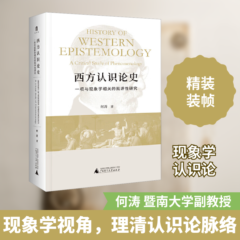 西方认识论史：一项与现象学相关的批评性研究 何涛 著 哲学总论社科 新华书店正版图书籍 广西师范大学出版社