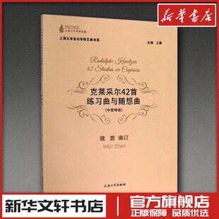 克莱采尔42首练习曲与随想曲(中提琴版) 魏震,王勇 编 音乐（新）艺术 新华书店正版图书籍 上海大学出版社