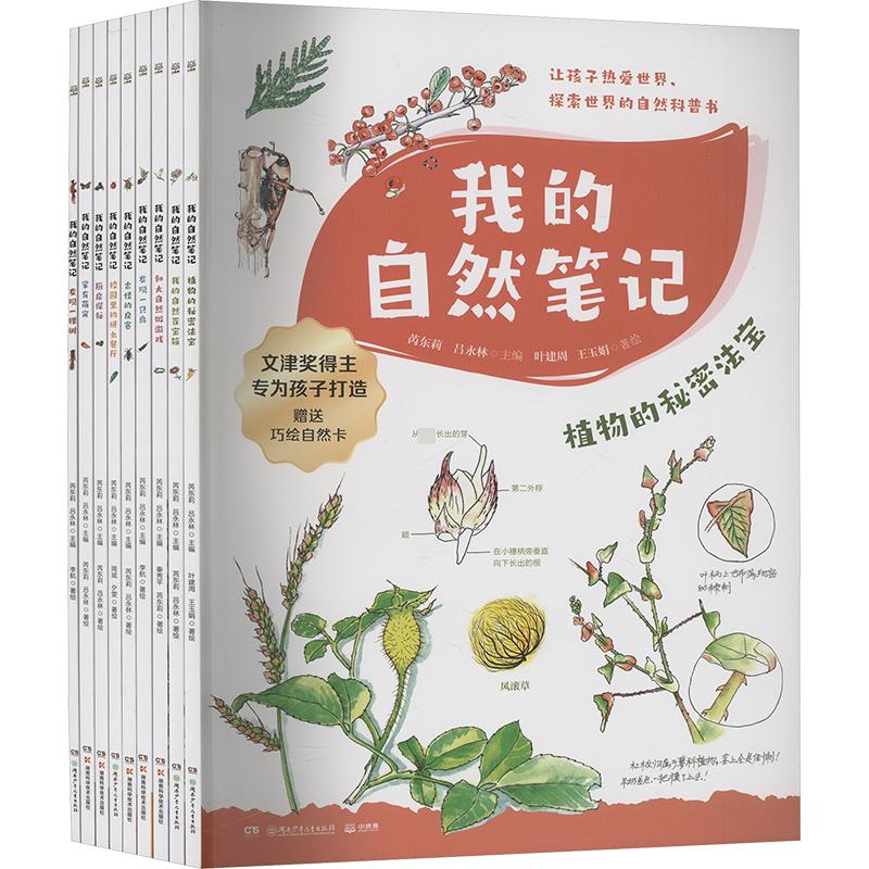 我的自然笔记(全9册) 芮东莉吕永林 编 叶建周,王玉娟 等 绘 科普百科少儿 新华书店正版图书籍 湖南少年儿童出版社