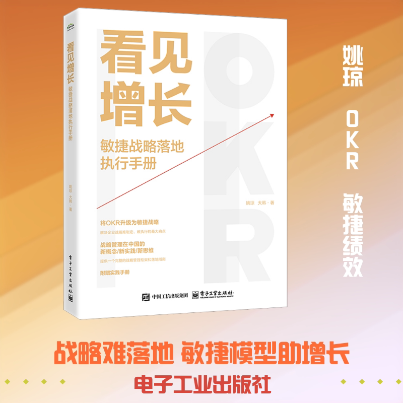 看见增长：敏捷战略落地执行手册 姚琼,大韩 著 著 计算机软件工程（新）经管、励志 新华书店正版图书籍 电子工业出版社