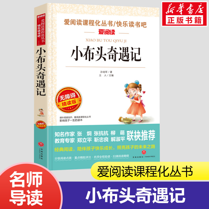 小布头奇遇记 无障碍精读版 爱阅读课程化丛书 孙幼军 著 小学生二年级三年级四年级课外书6-7-8-9岁天地出版社