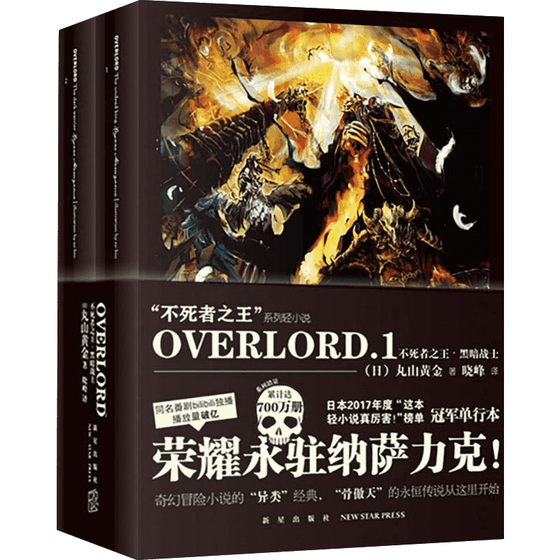 OVERLORD.1不死者之王·黑暗战士(2册) (日)丸山黄金 著 晓峰 译 外国小说文学 新华书店正版图书籍 新星出版社