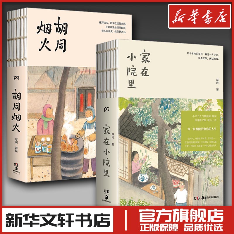 家在小院里+烟火胡同 厚闲 著 绘画艺术美术画册画集作品插画集图册 新华文轩书店旗舰店官网正版图书书籍畅销书 湖南美术出版社