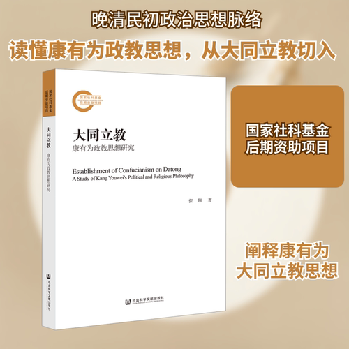 大同立教 康有为政教思想研究 张翔 著 中国哲学社科 新华书店正版图书籍 社会科学文献出版社 - 封面