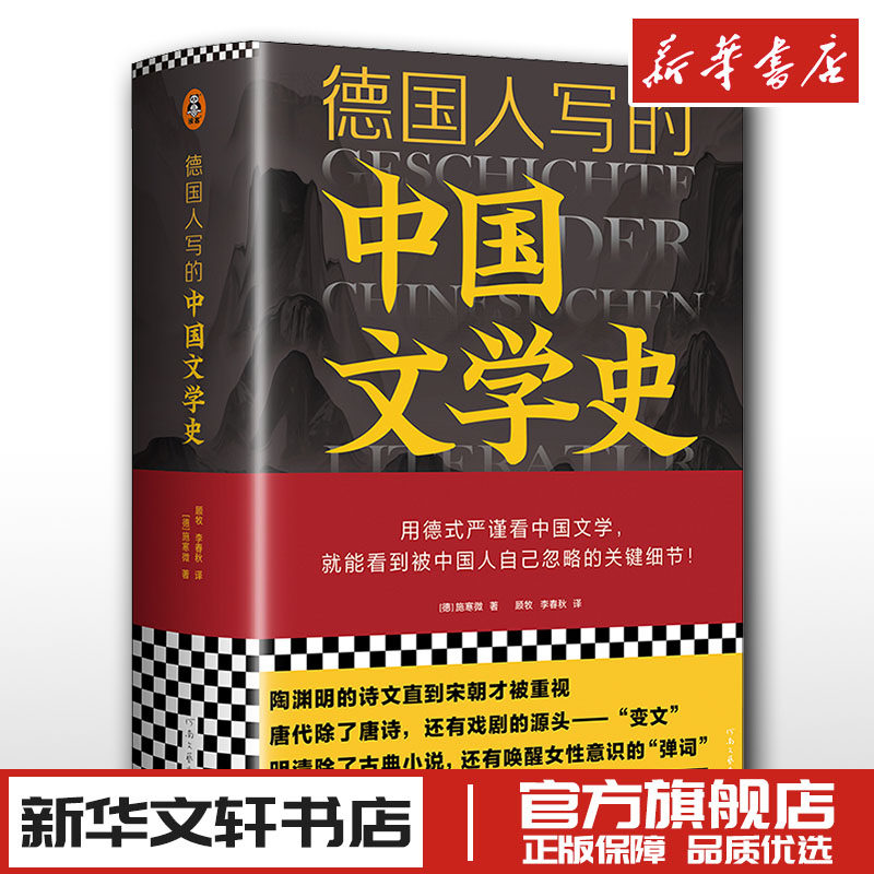 德国人写的中国文学史 (德)施寒微 著 顾牧,李春秋 译 文学史文学 新华书店正版图书籍 河南文艺出版社