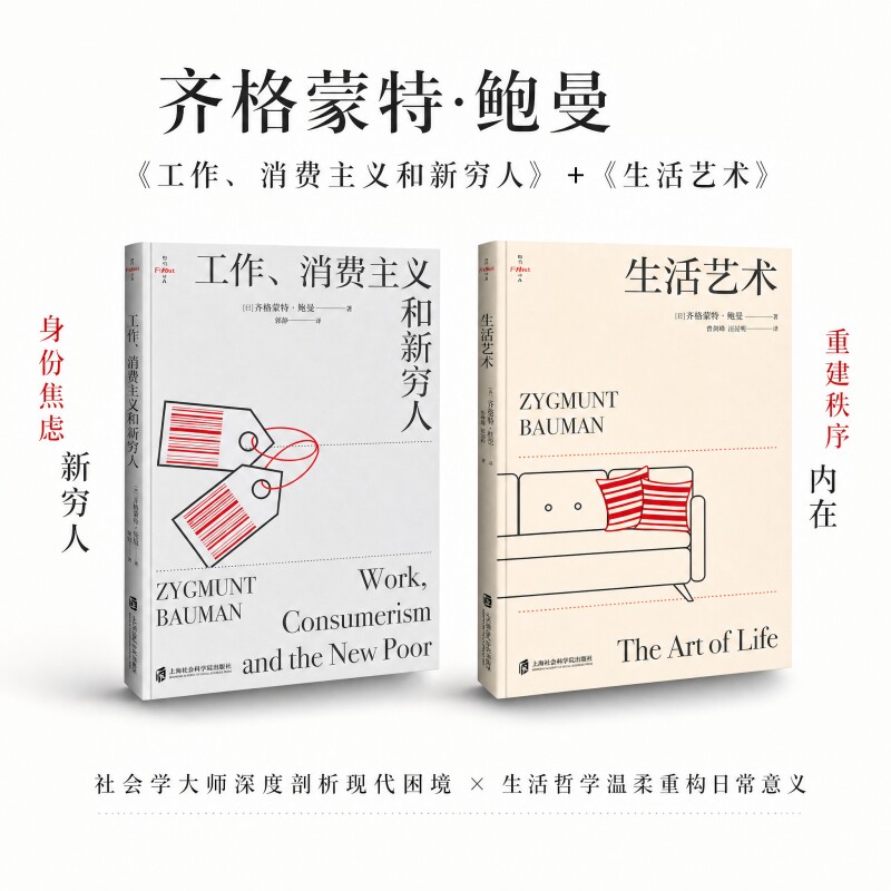 【套装2册】工作消费主义和新穷人+生活艺术 齐格蒙特·鲍曼著 娱乐至死消费主义下贫穷如何自处 社会学书籍 上海社会科学院出版社