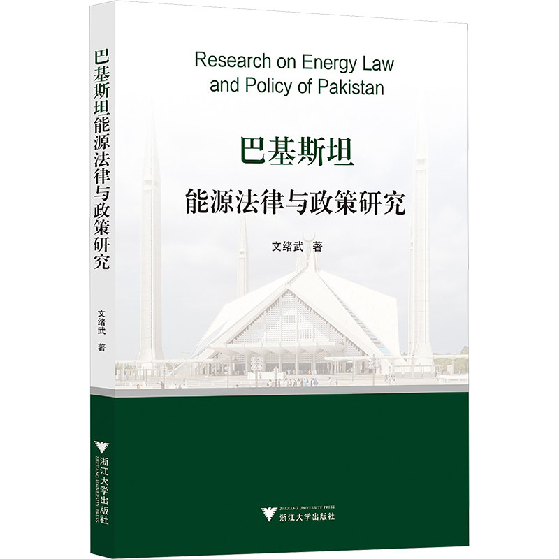 巴基斯坦能源法律与政策研究 文绪武 著 世界各国法律社科 新华书店正版图书籍 浙江大学出版社