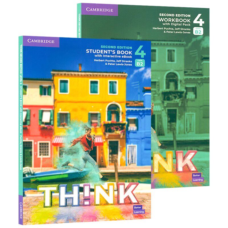 THINK 4（STUDENT'S BOOK&WORKBOOK）5ND EDITION HerbertPuchta 著 进口教材/考试类/工具书类原版书外版书 新华书店正版图书籍