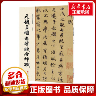 字帖书籍艺术 社 洪亮 重庆出版 图书籍 新华书店正版 篆刻 书法 主编 赵孟頫赤壁赋洛神赋 元
