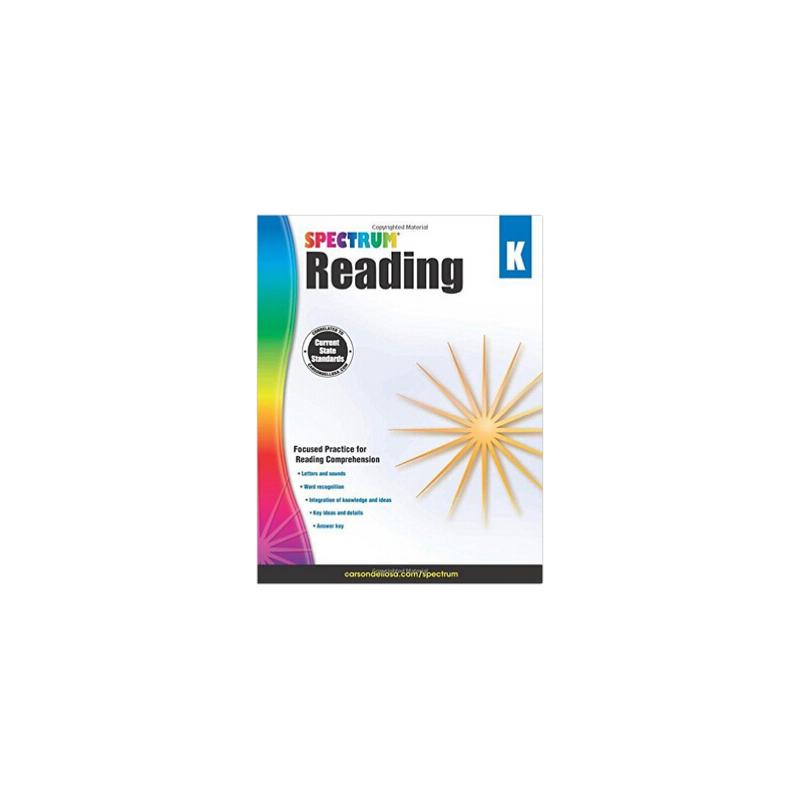 Spectrum Reading Workbook, Grade K Spectrum(Compiled by) 著 进口教材/考试类/工具书类原版书外版书 新华书店正版图书籍