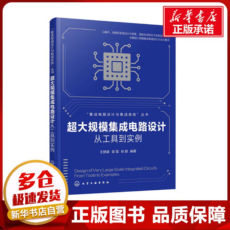超大规模集成电路设计 从工具到实例 王晓袁,邹雪,张颖 编 工业技术其它专业科技 新华书店正版图书籍 化学工业出版社