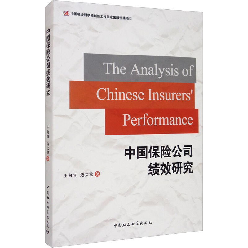 中国保险公司绩效研究 王向楠,边文龙 著 保险业经管、励志 新华书店正版图书籍 中国社会科学出版社