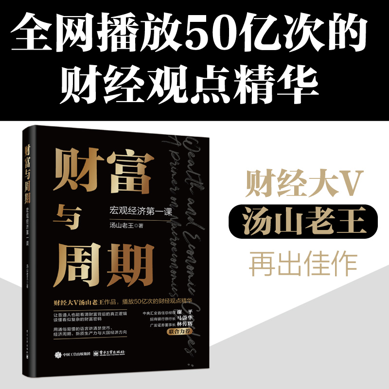 财富与周期 宏观经济第一课汤山老王财富运行逻辑书解读经济周期运转的规律观察中国经济未来的方向投资理财书正版电子工业出版社
