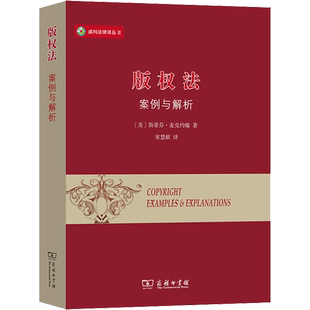 版权法 案例与解析 (美)斯蒂芬·麦克约翰 著 宋慧献 译 港澳台地区/特别行政区基本法社科 新华书店正版图书籍 商务印书馆