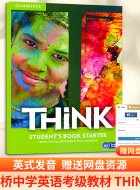 THINK STARTER STUDENT’S BOOK THINK 预备级 学生书 Herbert Puchta 著 原版其它外版书 新华书店正版图书籍 FOREIGN PUBLISHER