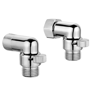 不占空间洗衣机水龙头转接头4分内外丝带开关双外丝角阀活接弯头