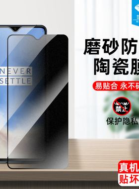 适用一加nordce防窥陶瓷膜nordce2lite全屏一加7/7t防偷看窃隐私nordce2抗摔磨砂钢化软膜一加6t手机屏保贴膜