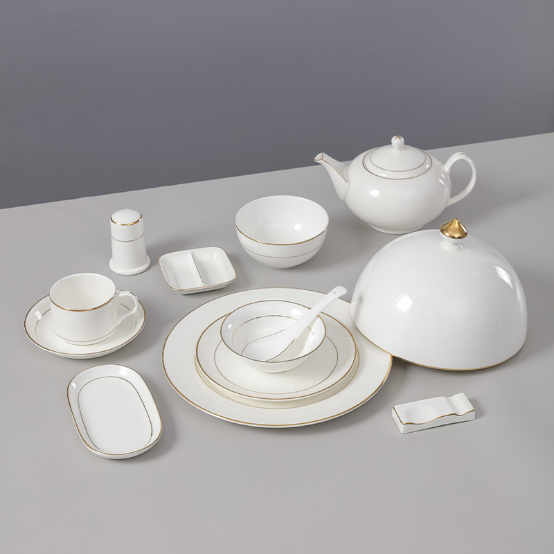 国涛骨质瓷会所高档酒店摆台餐具