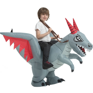 万圣节儿童服装西方邪恶龙dragon装扮道具玩偶服小恐龙充气衣服男
