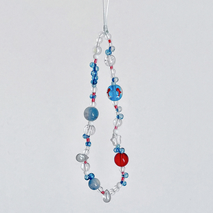 降雨几率原创自制手机链金鱼气泡撞色梦幻ccd相机链挂饰手机挂绳