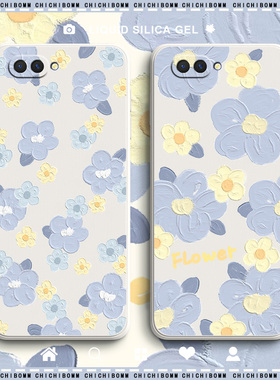 蓝色花朵oppoa5手机壳全包镜头a3保护套超薄防摔液a83油画态硅胶oppoa1软壳女可爱创意可爱卡通网红超薄