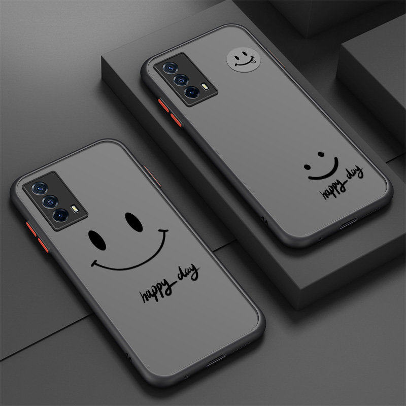 微笑适用iqooz5手机壳vivoiqooz3保护套iqooz1新款肤感iqoo5x女男vivo全包防摔vivo iqoo z1x卡通潮