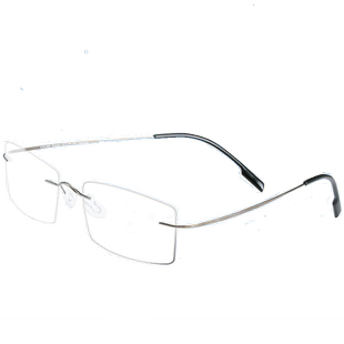无框眼镜女 超轻合金记忆眼镜架男 专业网上配近视眼镜成品有度数