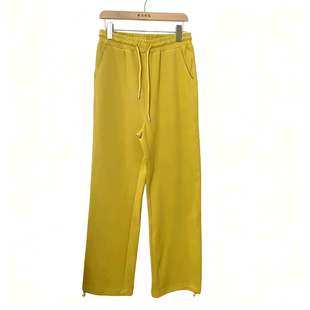 女装 女百搭显瘦阔腿裤 秋季 松紧腰抽绳直筒休闲裤 新款 5531大码